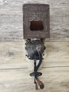 Antique "Golden Rule" Wall-Mount Coffee Grinder Columbus, OH Citizens Wholesale - Picture 1 of 9