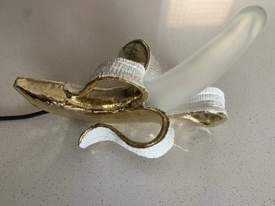 Seletti & Job, Gold Banana Dewey Splayed Table Lamp BRAND Lightly Used - Image 1 of 4