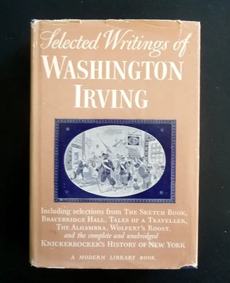 Selected Writings of • WASHINGTON IRVING • 1945 Modern Library #240 • Very Good+ - Imagem 1 de 4