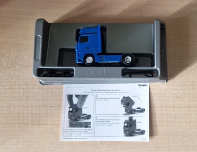 Herpa 159173-004	MB ACTROS 11 trattore stradale neutro blu  1:87 OVP - Immagine 1 di 4
