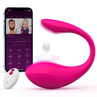 APP Vibrador Portátil Control Remoto, Juguetes Sexuales para Mujer con 9 Modos de Vibración,... Foto 1 de 4