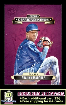 2021 Panini Diamond Kings Debut Diamond Kings #DDK-CC Brailyn Marquez Cubs - Image 1 of 2