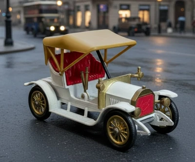 Modelos Matchbox de antaño Y-4/3; Opel 1909 cupé; blanco, sin ventana en capó Foto 1 de 4