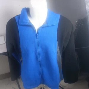 Gilet donna Marsh Landing taglia M pile zip intera blu schiena grigio - Foto 1 di 7