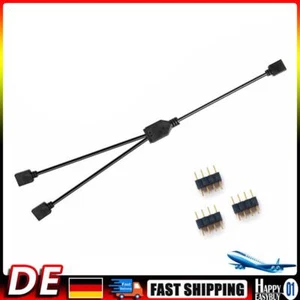 Câble répartiteur 5V 3Pin/12V 4Pin câble répartiteur d'extension RGB pour carte mère - Photo 1/13