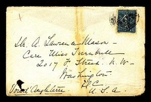 12/1904-01/1905 París Francia a Washington, DC - Francia #141 Franqueo (ESP#342) - Imagen 1 de 2