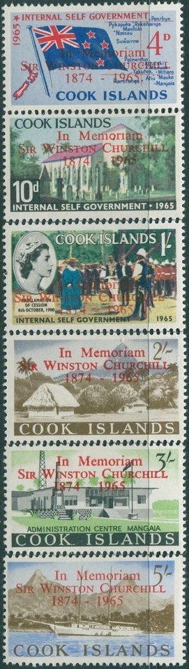 Islas Cook 1966 SG179-184 Churchill embalaje original MNH Foto 1 de 1