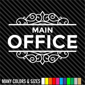 Main Office Decal Sticker - Business Sign - Door Store Window Decal - Bild 1 von 15