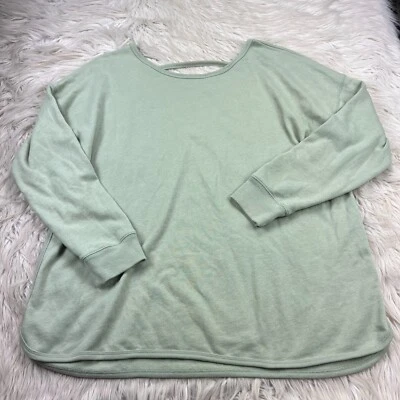 Sudadera para mujer Gap XL verde abierta cuello en V espalda suéter superior Foto 1 de 4