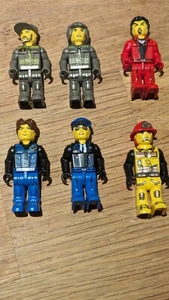 LEGO Jack Stone Lot of 6 Minifigures : Fireman Policeman Res-Q + More - Picture 1 of 14