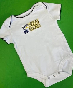 NCAA Michigan Wolverines White Infant Baby Bodysuit 6 months - Picture 1 of 4