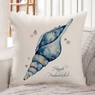 Personalised Sea Shell Cushion Cover Seaside Throw Pillow Decorative Gift Kc121