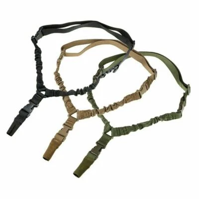 WEST LAKE Tactical 1 Single Point Sling Adjustable Bungee Rifle Gun Sling Strap System