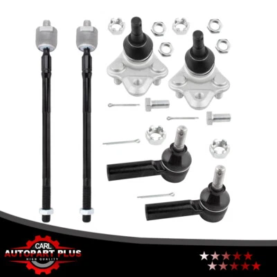 Front Lower Ball Joints + Inner Outer Tie Rods Kit Fit for Geo Prizm 1996-1997 - Image 1 of 4