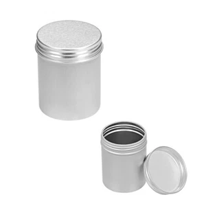 4.4 oz Round Aluminum Cans Tin Can Screw Top Metal Lid Containers 130ml, 1pcs - Picture 1 of 5