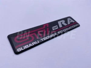 Rare Carbon Fiber Type RA Badge Emblem For: Subaru Impreza GDA GDB WRX STI 01-07 - Picture 1 of 5