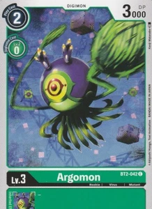 Juego de cartas Bandai Digimon 2021 - Argon BT2-042 C - verde - Imagen 1 de 2
