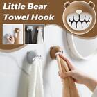 Punch Free Towel Holder Bathroom Organizer Rack Towels Hook Bear Storage Hot