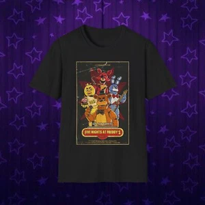 Five Nights At Freddy’s Movie Fnaf Bonnie Chica Foxy Unisex Softstyle T-Shirt - Picture 1 of 5