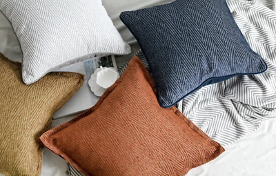 Cojín minimalista nórdico suave geométrico de color liso funda de algodón sofá sala de estar Foto 1 de 4