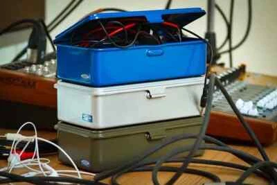 Toyo Steel T-190 Trunk Type Tool Box Multi Color Set Made in JAPAN 203x109x56mm - Image 1 of 4