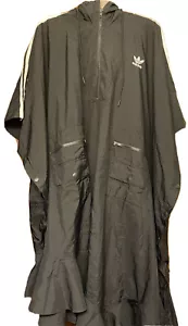 Adidas x J KOO Originals Women’s Trefoil Rain Poncho Black Size M FT9873 - Picture 1 of 10