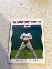 2008 Topps Chrome Refractor Jimmy Rollins #8 Phillies