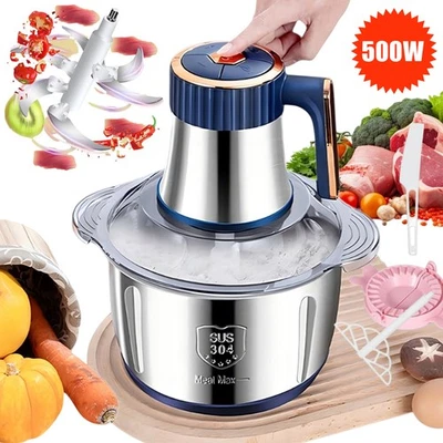 Elektrischer Zerkleinerer Gemüse Multihacker Zwiebelschneider Edelstahl DHL - Bild 1 von 4