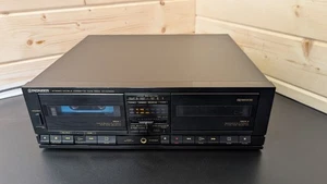 Pioneer CT-X430W Twin Dual Cassette Tape Deck Player & Recorder Black Vintage - Picture 1 of 8