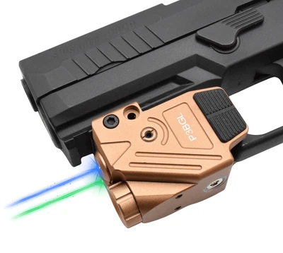 Hilight Tactical P3BGL TAN Dual Beam Blue/Green + 700 Lumen Handgun Light Laser