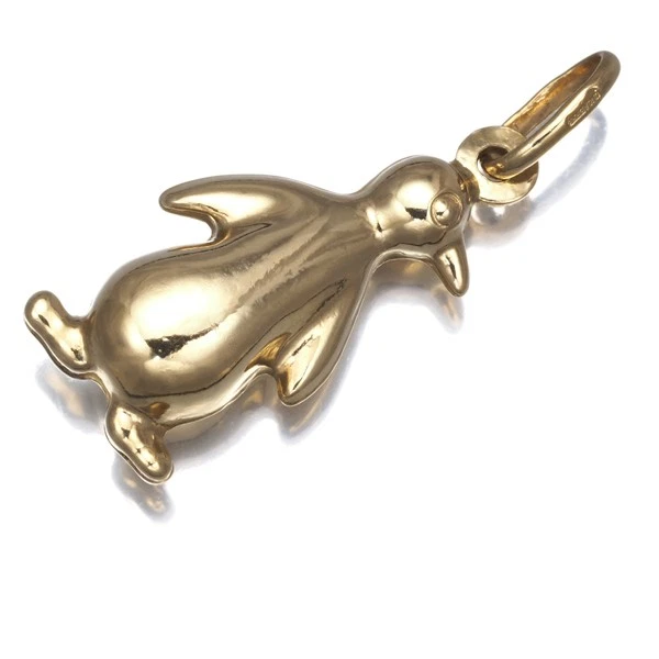 Pingente autêntico UNOAERRE pinguim ouro amarelo 18K 750  - Imagem 1 de 4