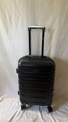 New TRAVELERS CLUB Madison Hard Luggage Black 20" Carry On Expandable Suitcase - Image 1 of 4