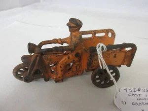 VINTAGE HUBLEY CAST IRON CRASH CAR TOY 382-C - Picture 1 of 5