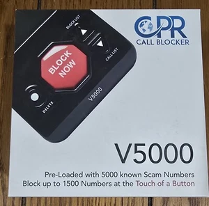 CPR V5000 Call Blocker for Landline Phones Block Robocalls Stop Spam Callers - Picture 1 of 3