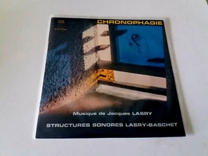 STRUCTURES SONORES LASRY-BASCHET "CHRONOPHAGIE" LP VINYL 12" MBE/VG EX/EX - Picture 1 of 2