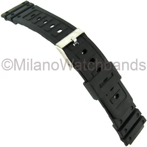 18mm Timex Black Rubber Fits Casio G-Shock Mens Replacement Watch Band TX18G1 - Picture 1 of 3