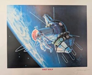 Signed Alexei Leonov Lithograph "First Walk" - Limited Edition - Picture 1 of 4