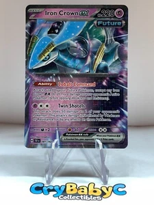 Pokemon Corona de Hierro ex 081/162 Fuerzas Temporales Escarlata y Violeta Doble Raro - Imagen 1 de 4