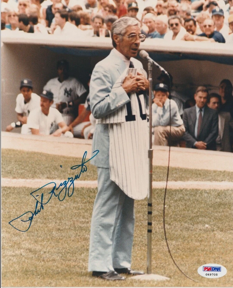 Phil Rizzuto Autographed 8x10 New York Yankees HOF PSA E386 - Image 1 of 1