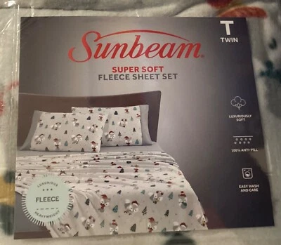 SUNBEAM JUEGO DE SÁBANAS POLAR DOBLE SÁBANAS 3 PIEZAS ARDILLA SUPER SUAVE NUEVO ENVÍO RÁPIDO Foto 1 de 4