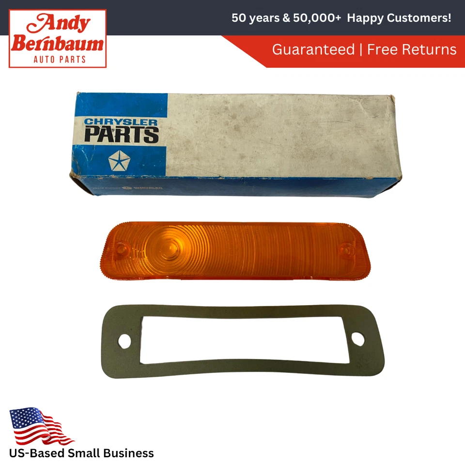 Chrysler New Yorker 1964 luz de estacionamiento lámpara lente y paquete de junta 2525327 nuevo en stock Foto 1 de 4