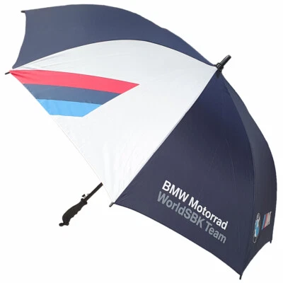 BMW Motorrad WorldSBK Team/ M Stripes Large 44 Inch 8 Rib Metal Shaft Umbrella - Image 1 of 4