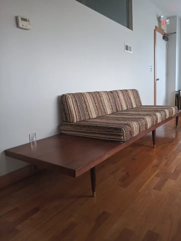 MCM Adrien Pearsall Era Danish Modern Style Platform Sofa all original Clean Cover