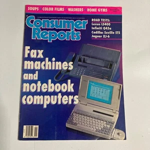 Consumer Reports Magazine November 1993, Fax Machines and Notebook Computers - Picture 1 of 2