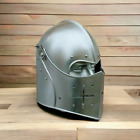Medieval Knight Tournament Close Armor Helmet Replica 18 Ga Sca Larp