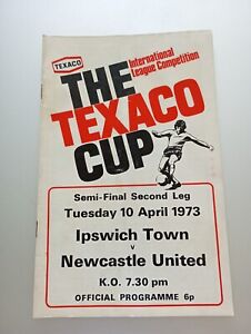 10.04.1973 Ipswich Town v Newcastle United (The Texaco Cup Semi Final 2nd Leg)