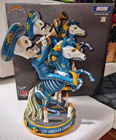 Los Angeles Chargers FOCO Calavera Bobblehead Limited Edition # Out Of 522 Cover