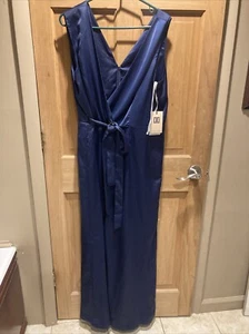 Tuta IVANKA TRUMP taglia 16 senza maniche blu navy con zip sul retro - Foto 1 di 6