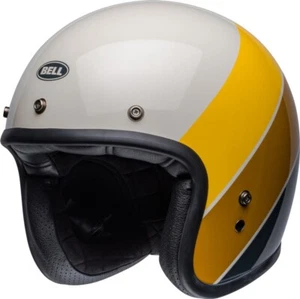 Open Box Bell Adult Custom 500 Motorcycle Half Helmet Riff Sand Yellow - Small - Picture 1 of 4