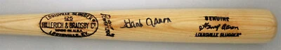 Braves Hank Aaron Firmado Louisville Slugger Juego Modelo Bate AUTO #2 HOF '82 - JSA Foto 1 de 2